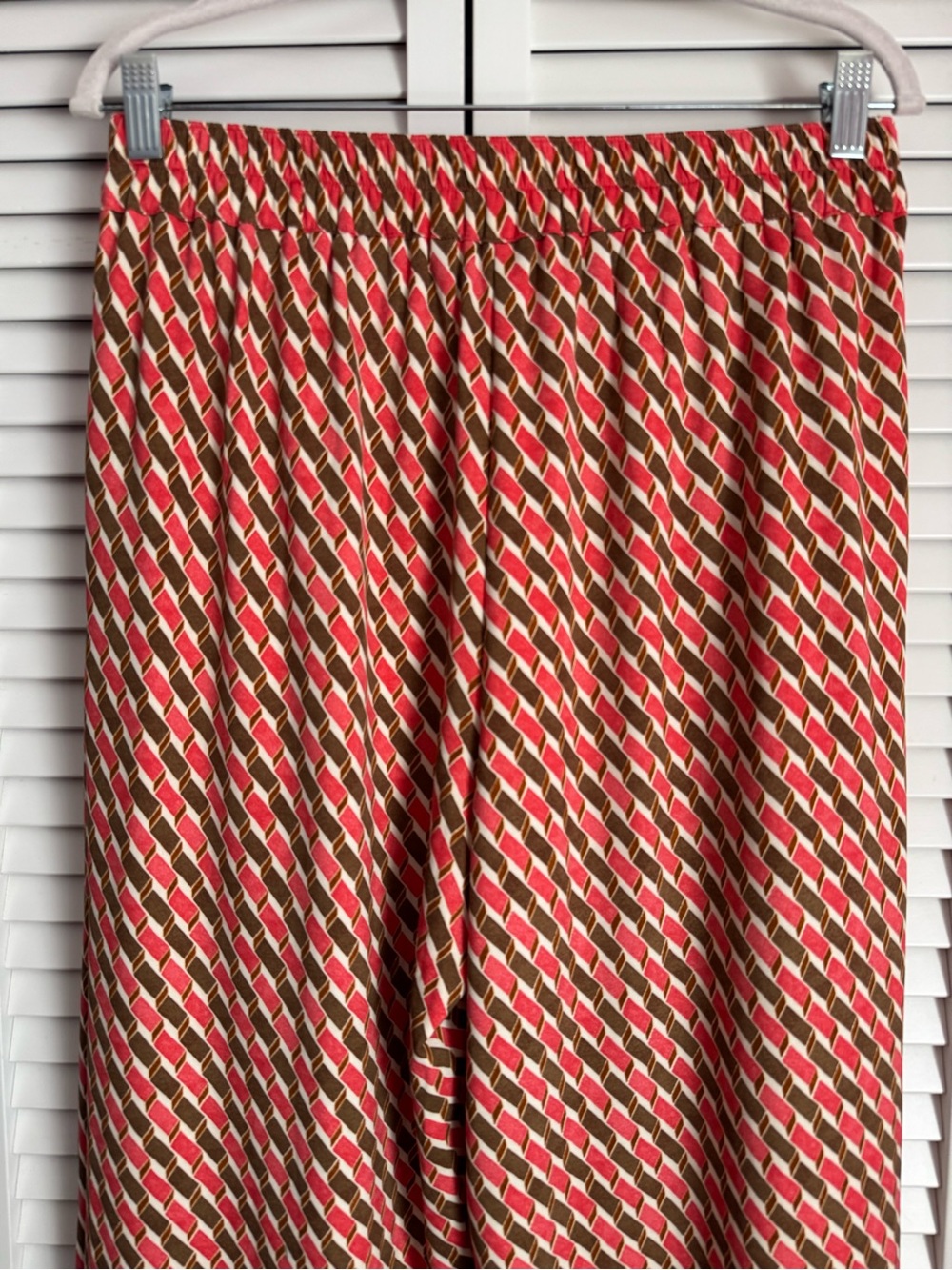 J. McLaughlin Pasha Wide Leg Pull On Pant in Mini Fernwood Geo Print Medium NWT - Picture 8 of 9